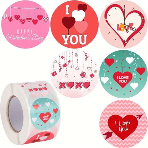 Counts Heart Stickers Small Heart Stickers Colorful Self - Temu